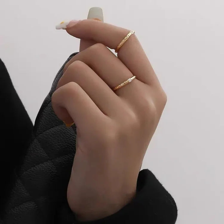 Aurora | Gold-Plated Sterling Silver Ring with Cubic Zirconia 6
