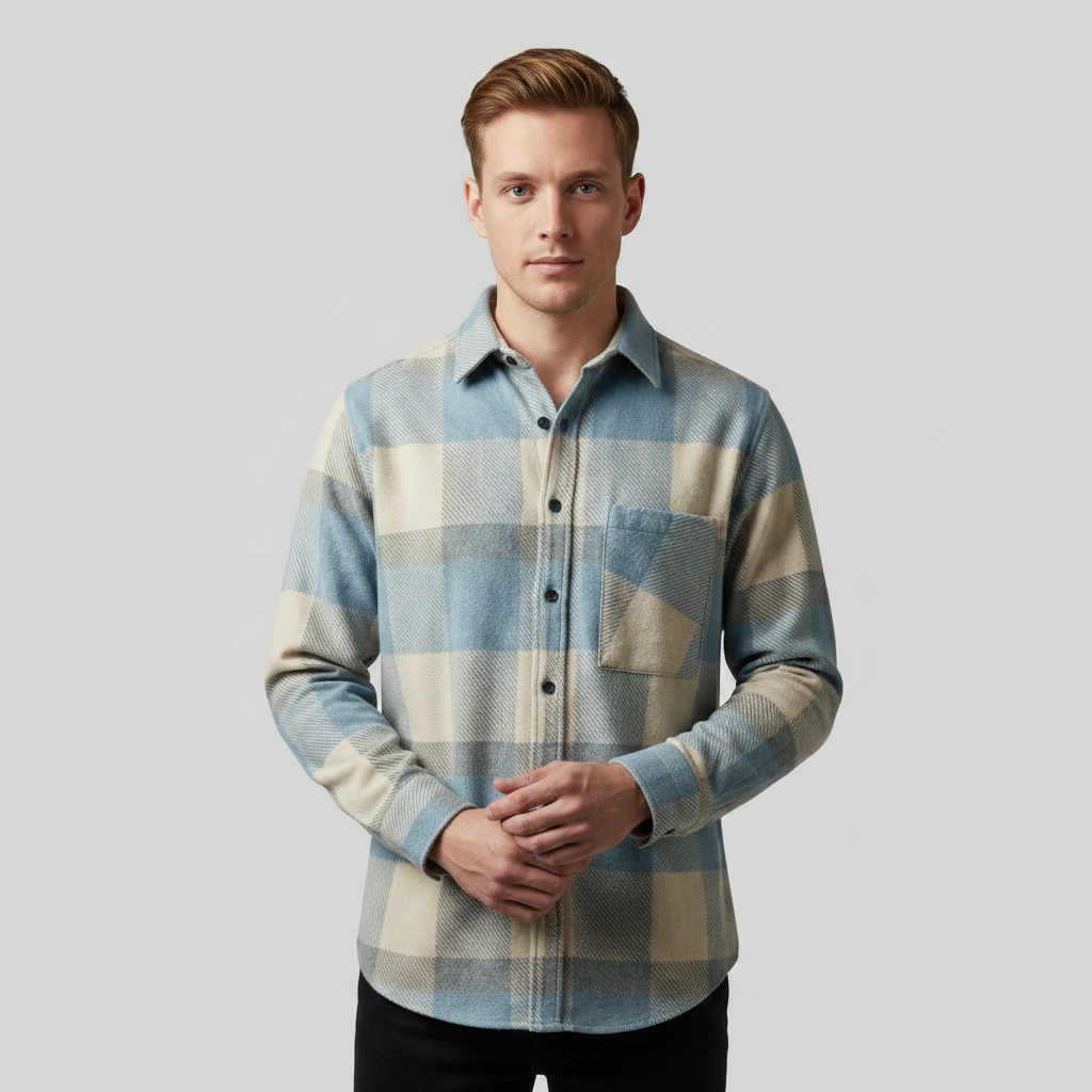 Chemise Homme Chaude Lars | Chemise Décontractée Polyvalente