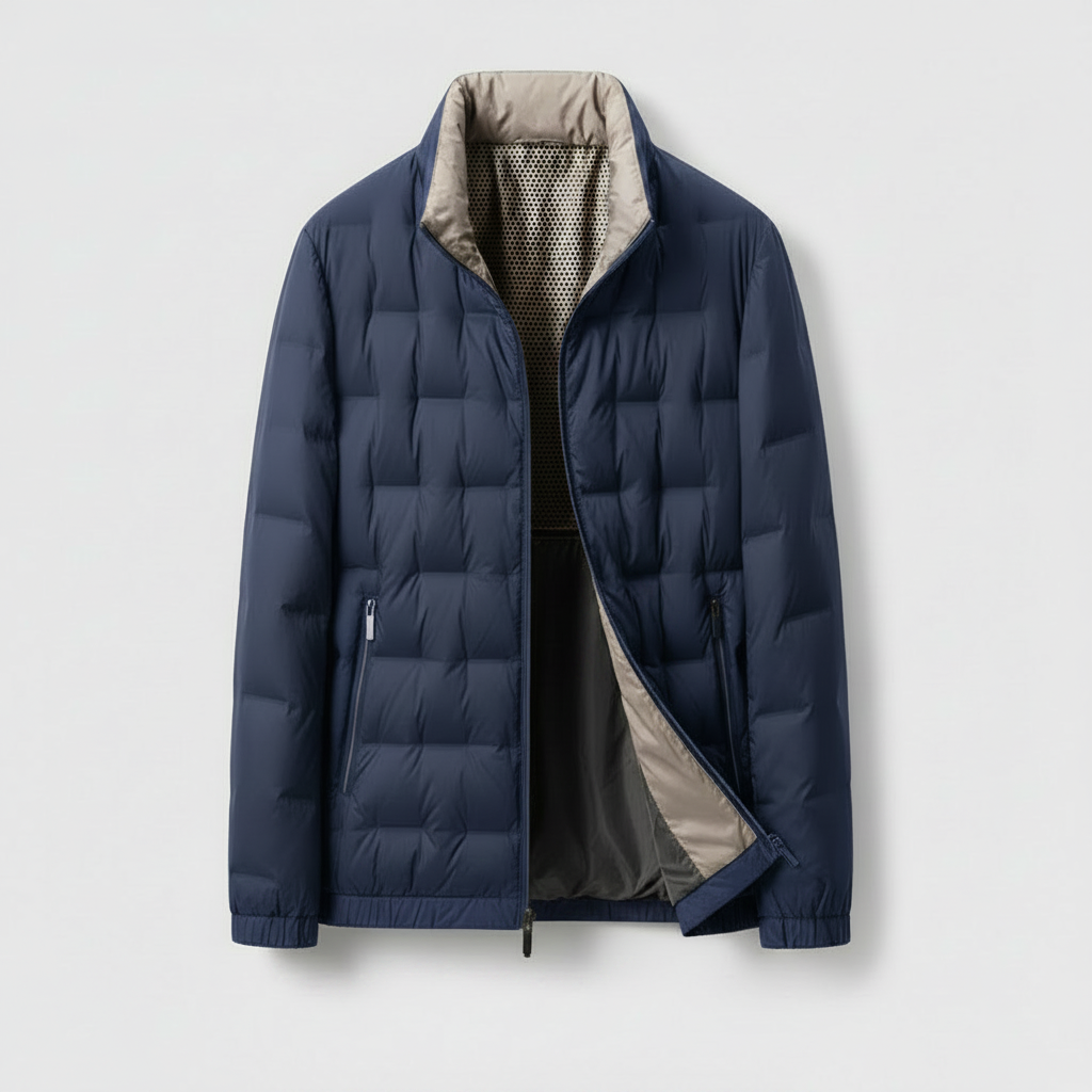 Doudoune légère pour homme | Veste d'hiver chaude et imperméable