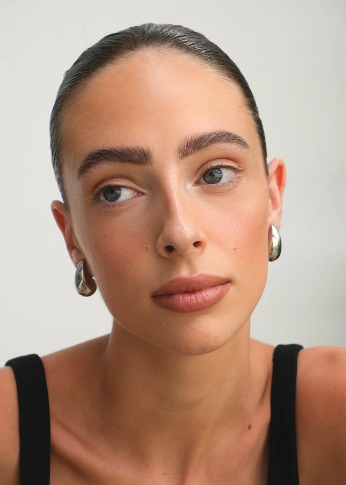 Eira | Gold and Silver Smooth Curve Earrings 8