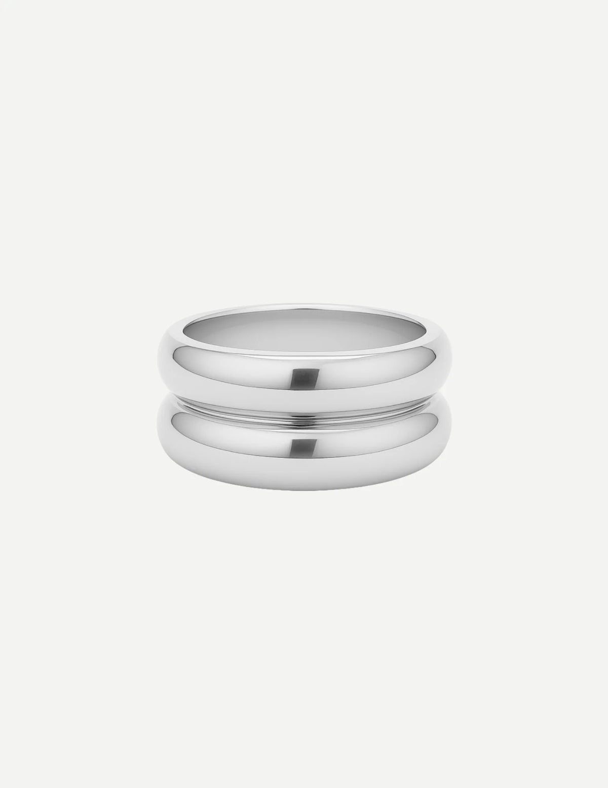 Luce | Polished Waterproof Ring with Fluid Curves 7