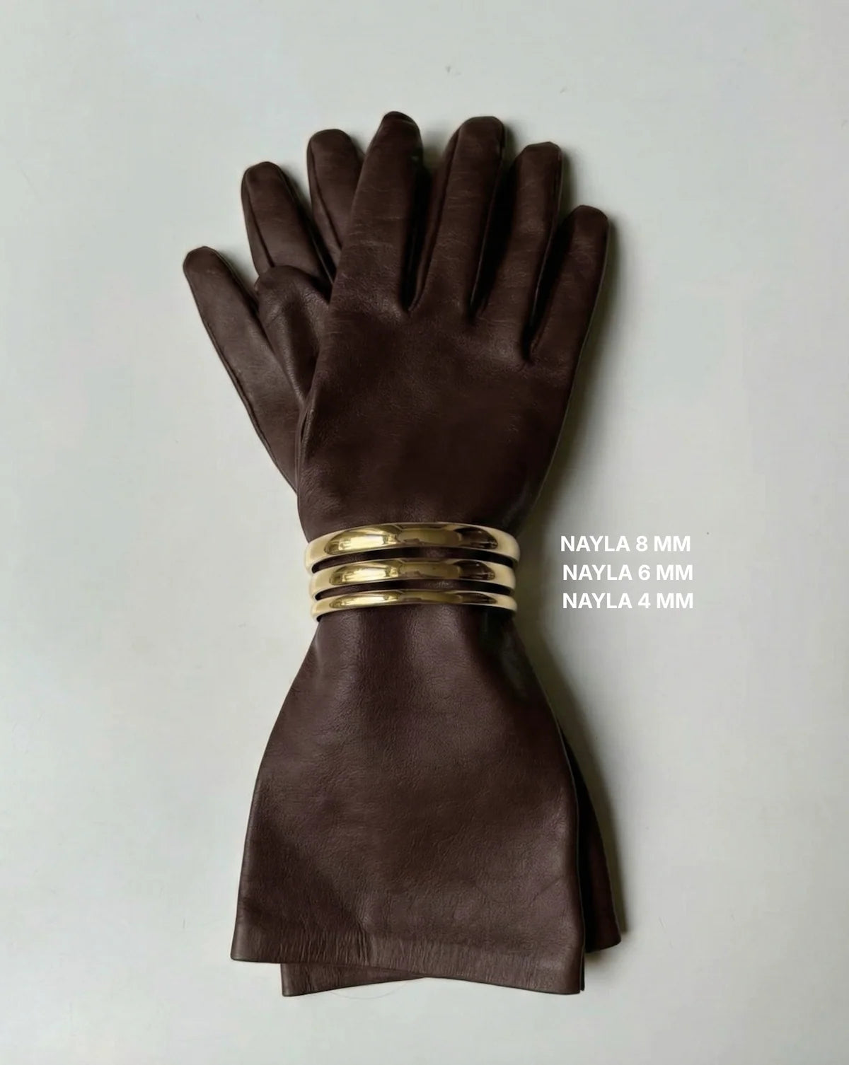Nayla | Women's 4mm Solid Gold Bracelet 6