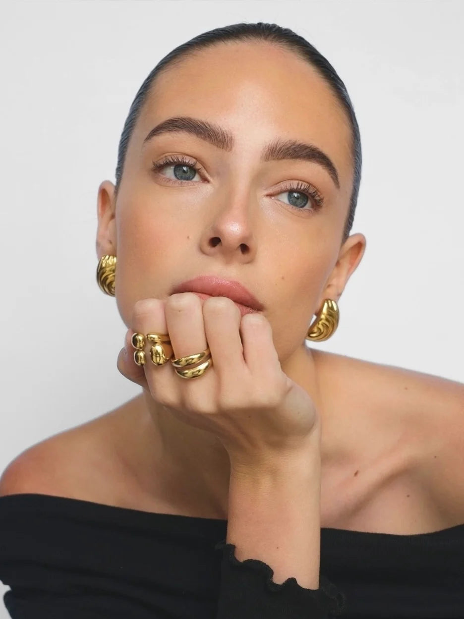 Aenya | Adjustable Gold Silver Mixed Metal Ring 5