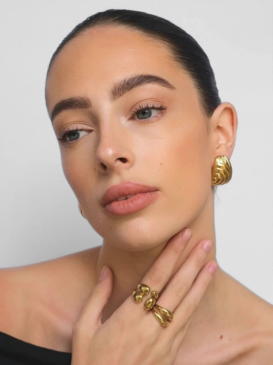 Aenya | Adjustable Gold Silver Mixed Metal Ring 7