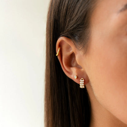 Amira | Silver Earrings with Cubic Zirconia 3