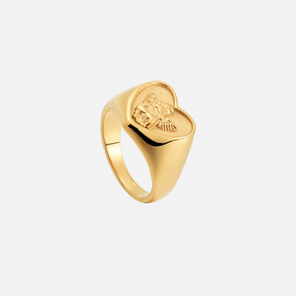 Angel Heart Ring | Women’s Winged Halo Jewelry 1