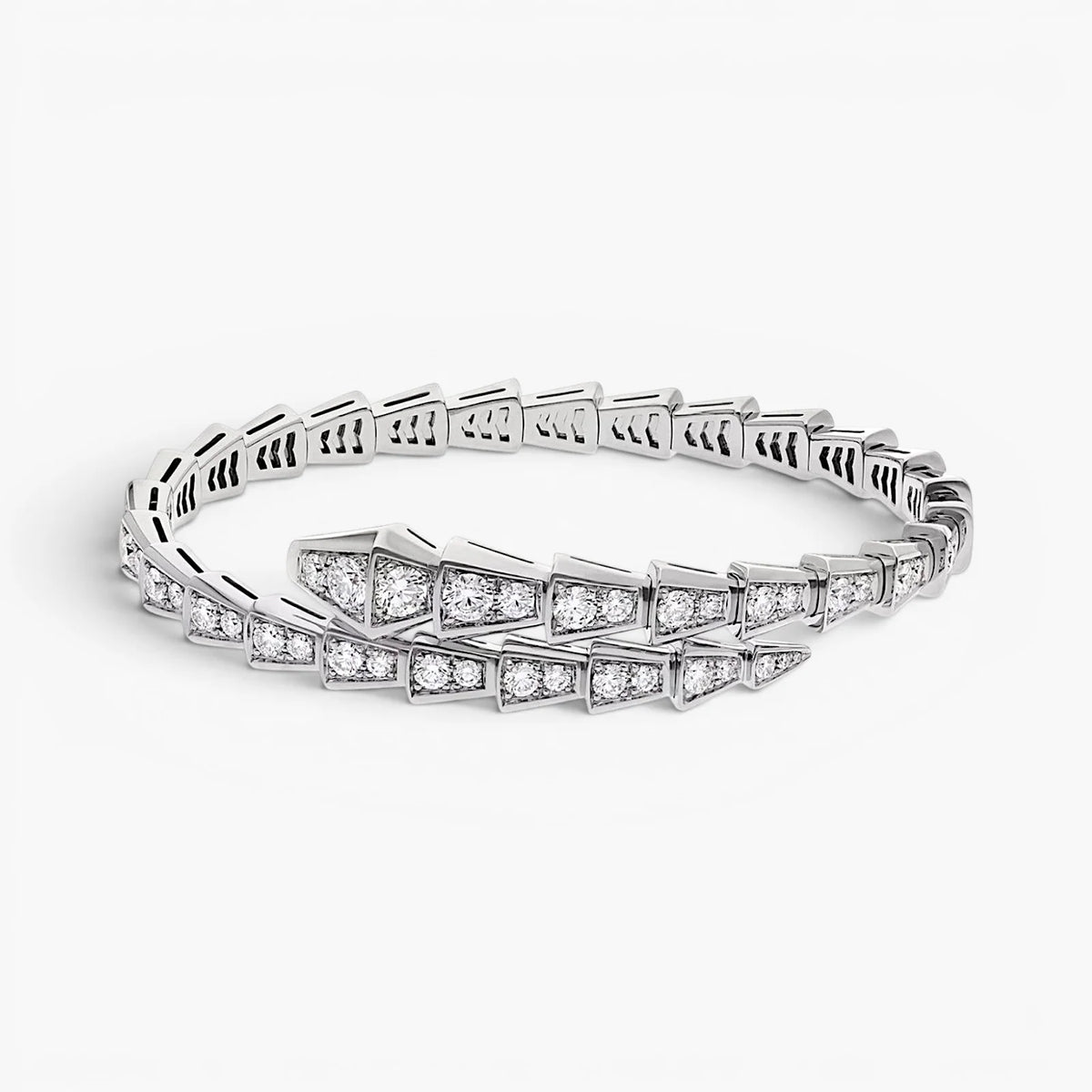 Aurelia Serpent Pavé Bracelet | Gold Bracelet with Cubic Zirconia 5
