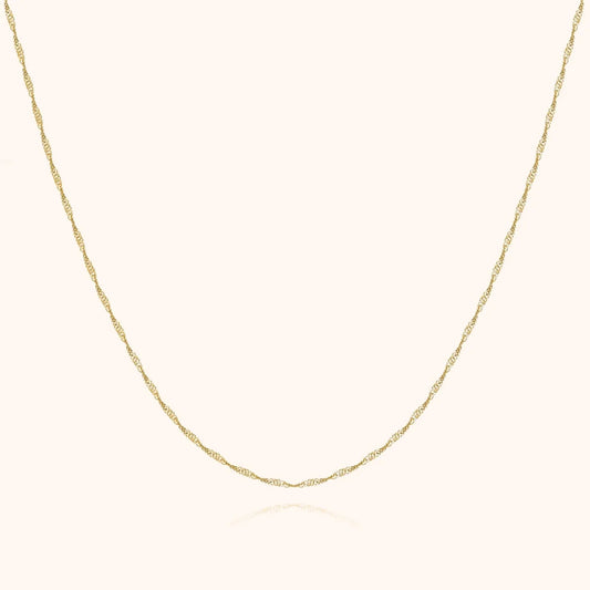 Aurélie Wave Necklace | Sterling Silver Adjustable Jewelry 0