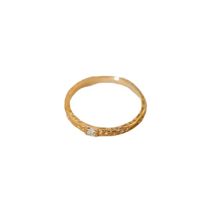 Aurora | Gold-Plated Sterling Silver Ring with Cubic Zirconia 1