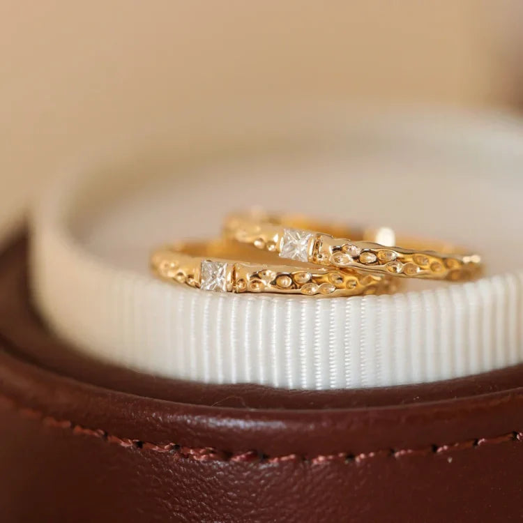 Aurora | Gold-Plated Sterling Silver Ring with Cubic Zirconia 3