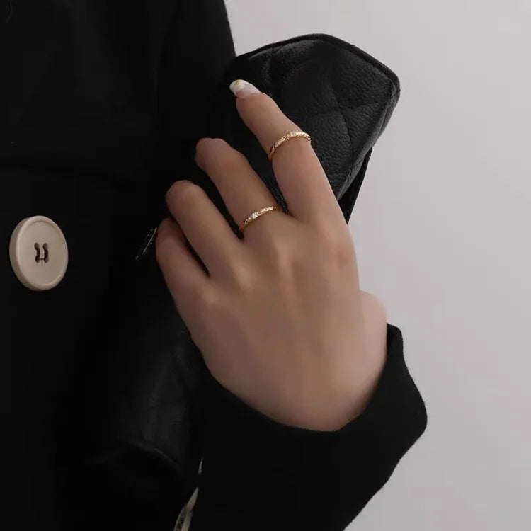 Aurora | Gold-Plated Sterling Silver Ring with Cubic Zirconia 5