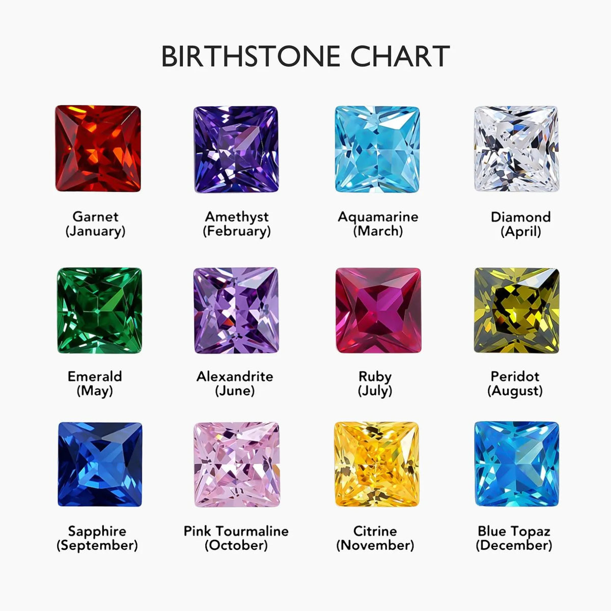 Birthstone Stacking Band | 18K Gold-Plated Slim Ring 6