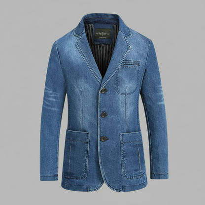 Blazer Homme Denim Sur Mesure | Veste Blazer Décontractée