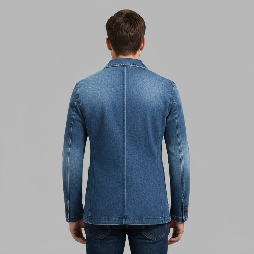 Blazer Homme Denim Sur Mesure | Veste Blazer Décontractée