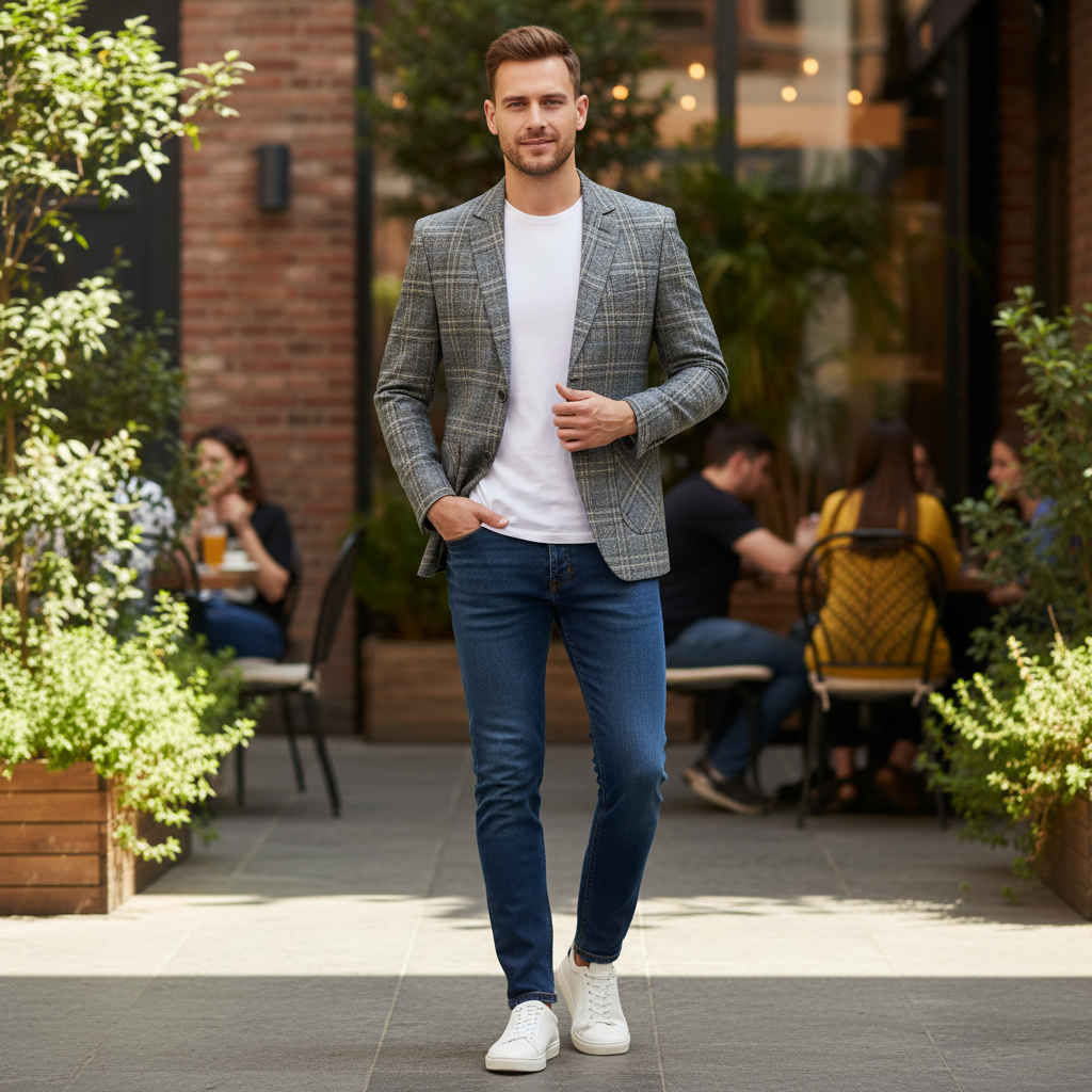 Blazer Homme Léger Slim | Veste Blazer Décontractée Élégante