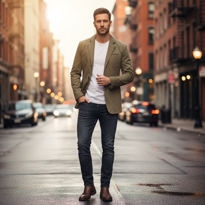 Blazer léger décontracté homme | Style raffiné quotidien