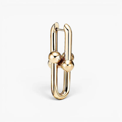 Bold Link Drop Earrings | Gold-Tone Statement Jewelry 0