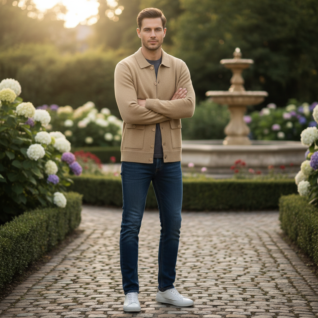 Cardigan Ronan | Cardigan Homme Boutonné en Maille Dense