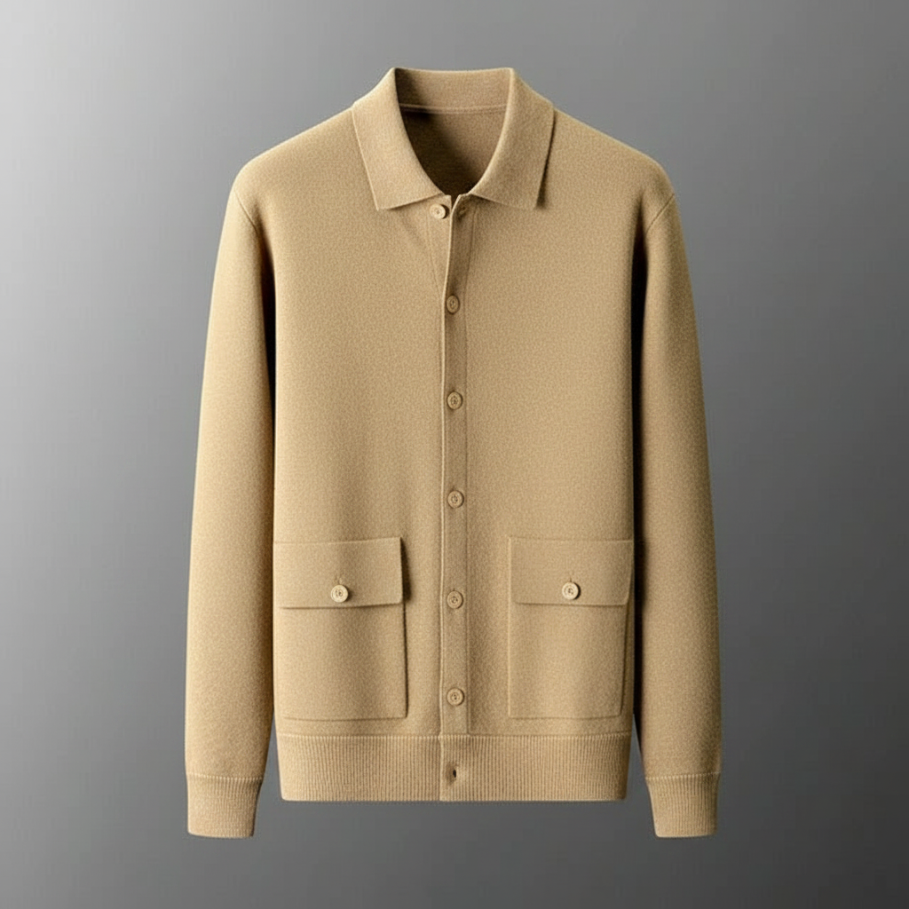 Cardigan Ronan | Cardigan Homme Boutonné en Maille Dense