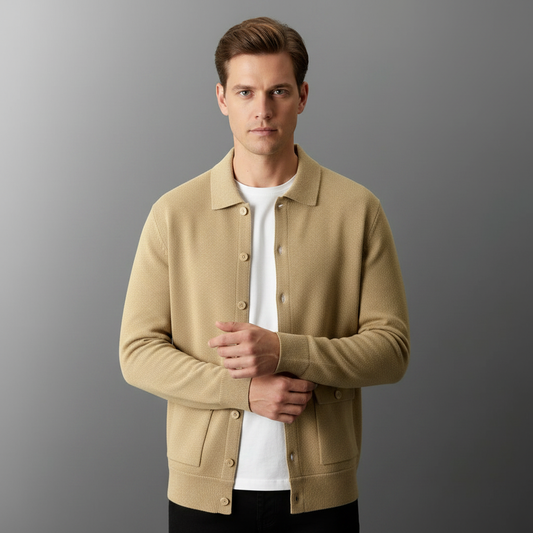 Cardigan Ronan | Cardigan Homme Boutonné en Maille Dense