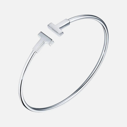 Celeste T Cuff Bracelet | Minimalist Open Cuff Jewelry 4