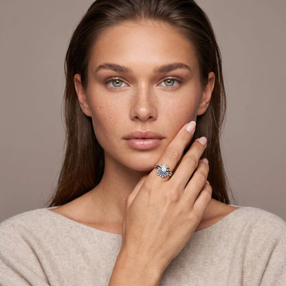 Celestial Sun Moon | Stackable Rings Jewelry Two-Tone Stainless Steel 3