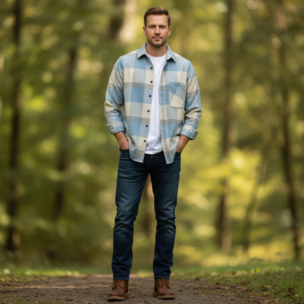 Chemise Homme Chaude Lars | Chemise Décontractée Polyvalente