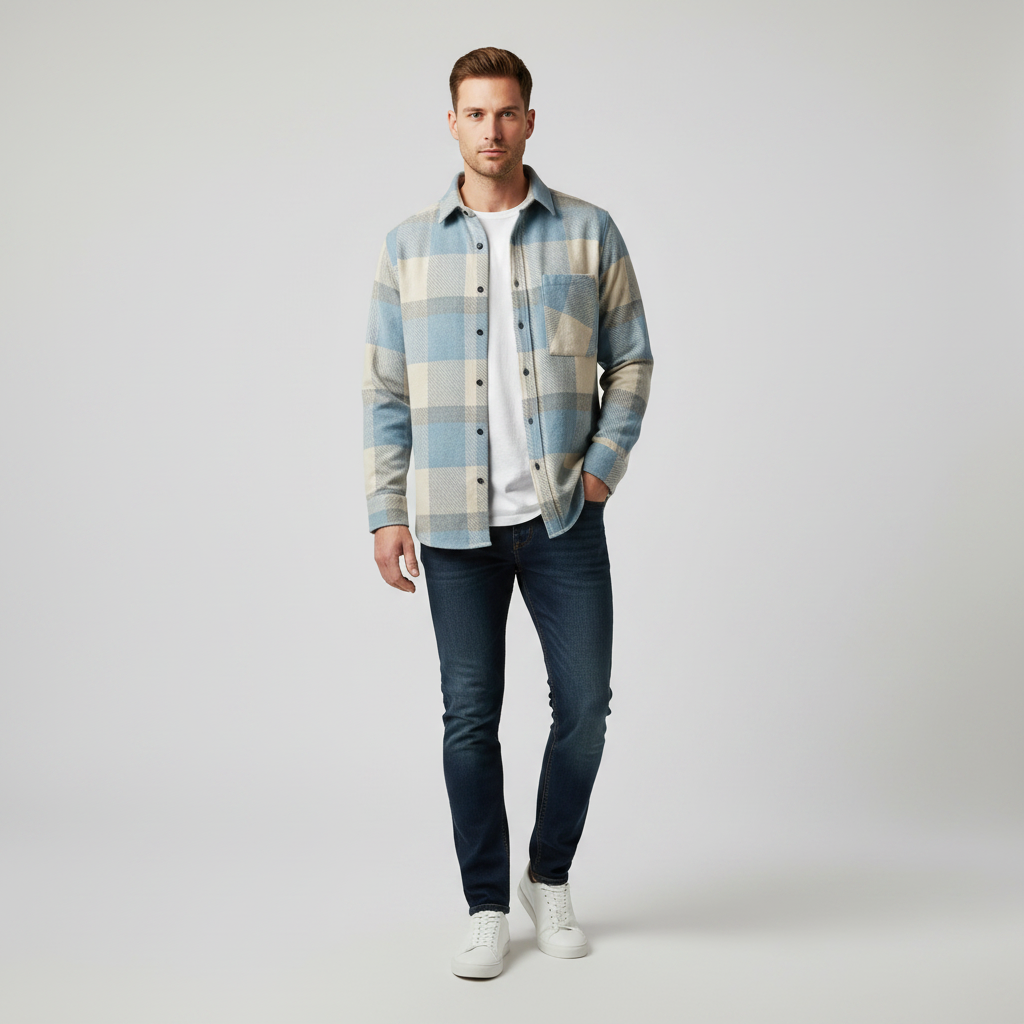 Chemise Homme Chaude Lars | Chemise Décontractée Polyvalente