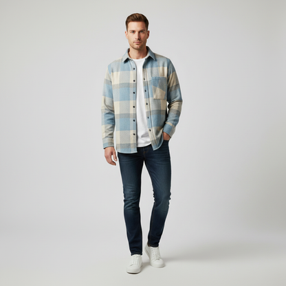 Chemise Homme Chaude Lars | Chemise Décontractée Polyvalente