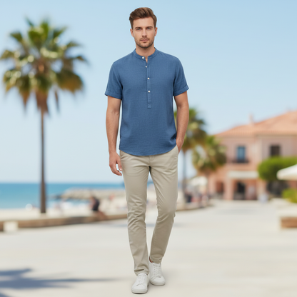 Chemise en Lin Homme Capri | Lin et Coton Respirant