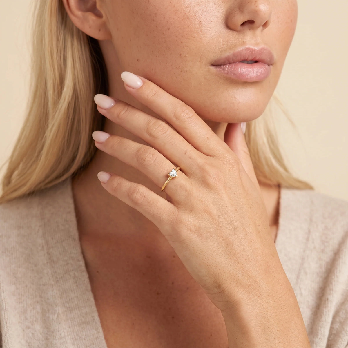 Dainty CZ Heart Stackable Ring | Stacking Rings Jewelry 2