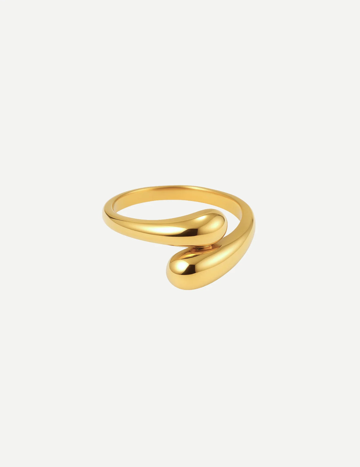 Delia | Adjustable Sculpted Ring Gold Silver 0