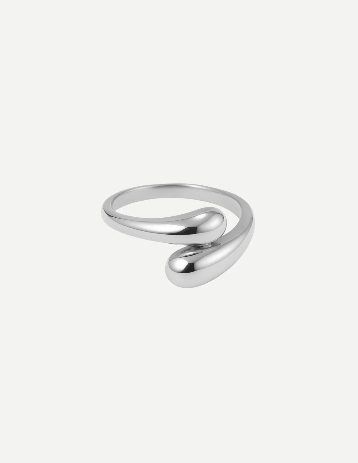 Delia | Adjustable Sculpted Ring Gold Silver 1