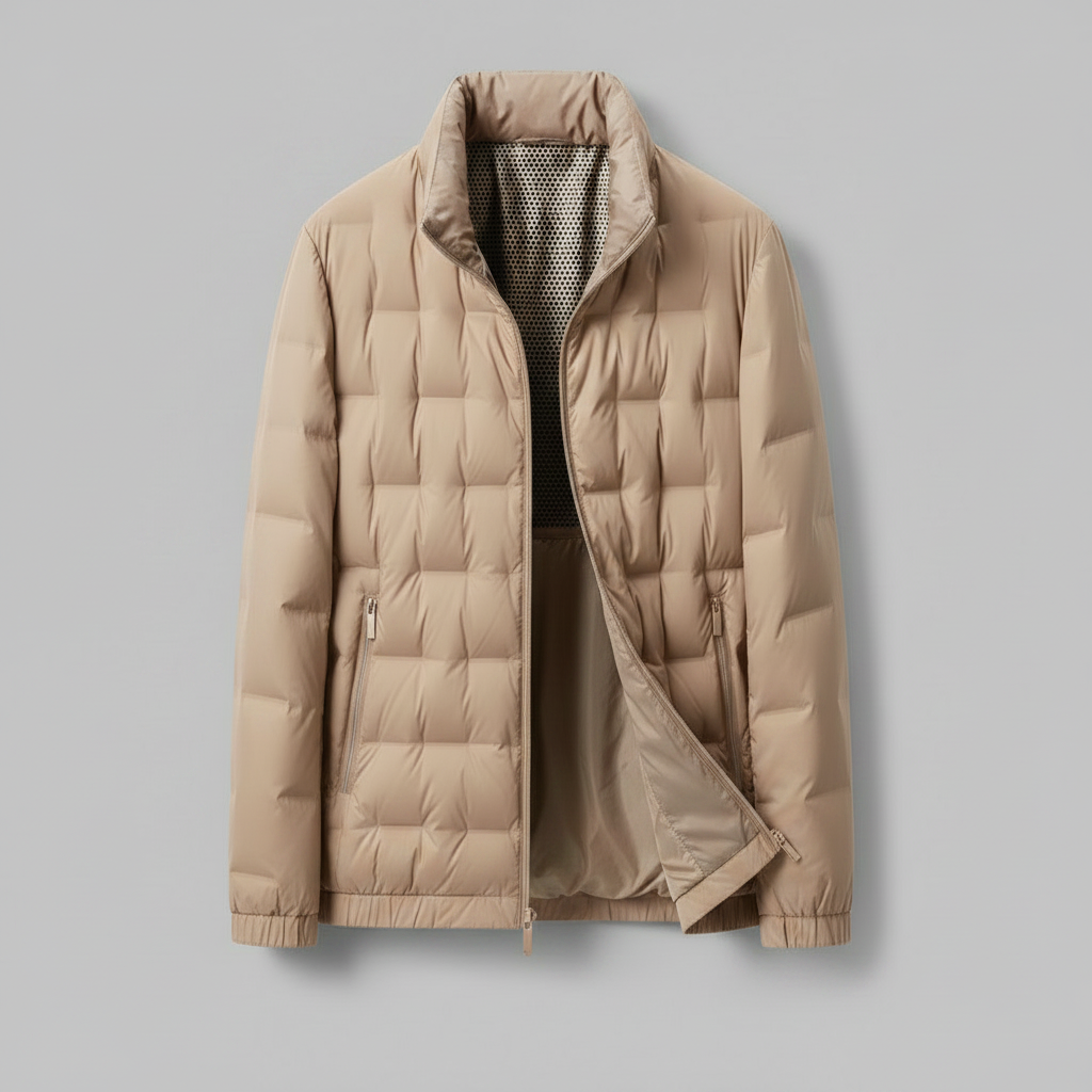Doudoune légère pour homme | Veste d'hiver chaude et imperméable