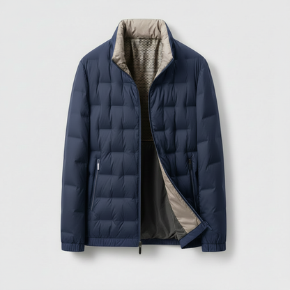 Doudoune légère pour homme | Veste d'hiver chaude et imperméable
