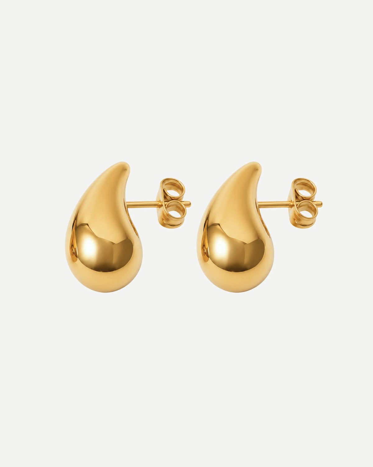 Eira | Gold and Silver Smooth Curve Earrings 0