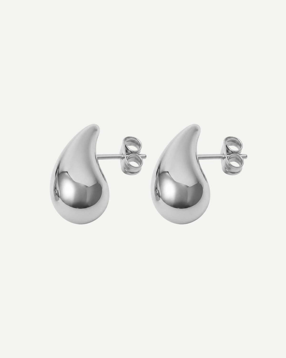 Eira | Gold and Silver Smooth Curve Earrings 1