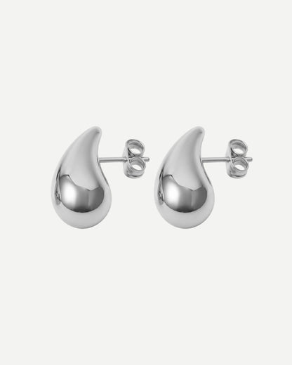 Eira | Gold and Silver Smooth Curve Earrings 1