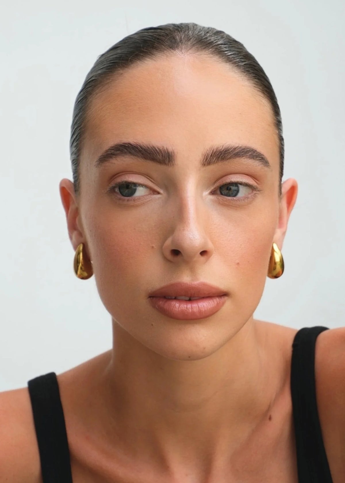 Eira | Gold and Silver Smooth Curve Earrings 4