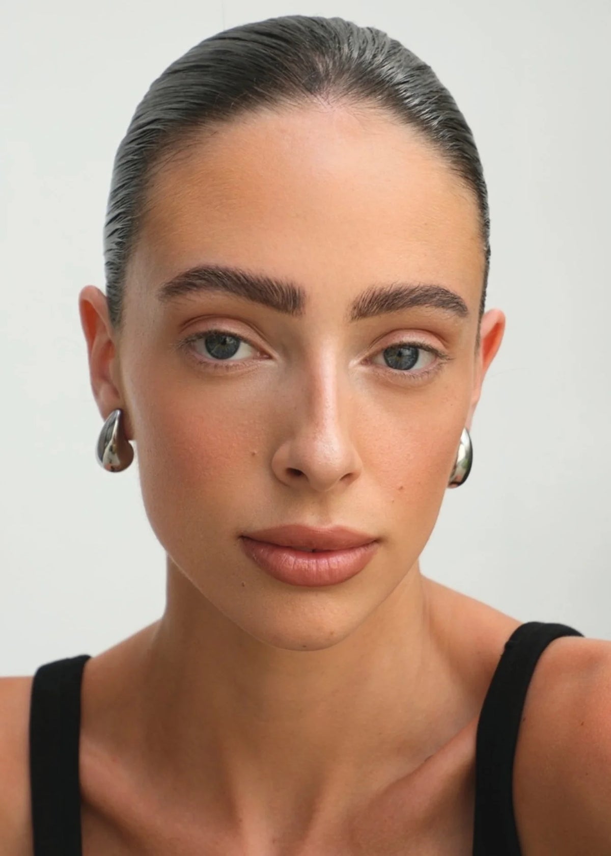 Eira | Gold and Silver Smooth Curve Earrings 6