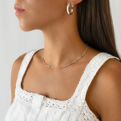 Elodie | Sterling Silver Half-Round Stud Earrings 4