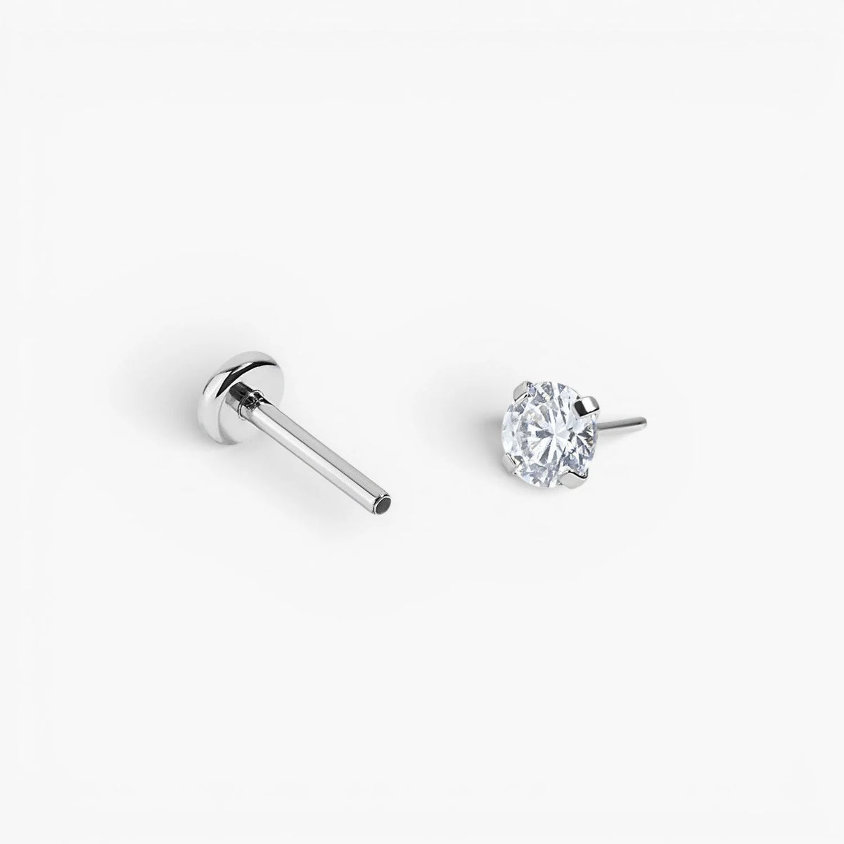 Flat Back Studs Trio Set | Minimalist Earrings for Lobe Piercings 4