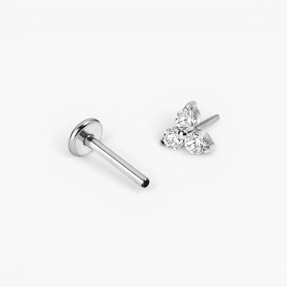 Flat Back Studs Trio Set | Minimalist Earrings for Lobe Piercings 7