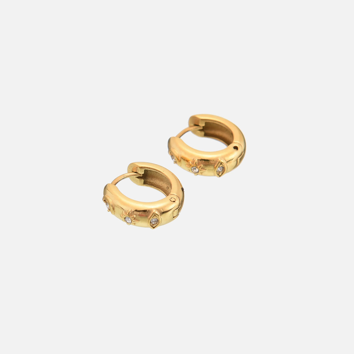 Gold-Tone Small Hoop Earrings | Elegant Women’s Accessories 1