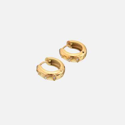 Gold-Tone Small Hoop Earrings | Elegant Women’s Accessories 1