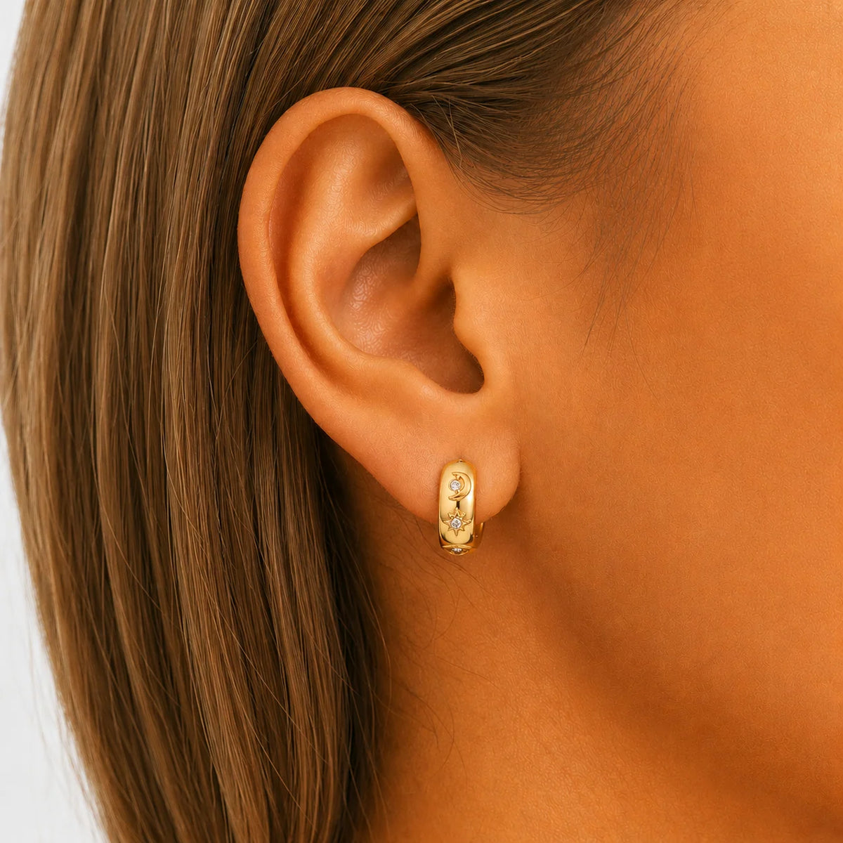 Gold-Tone Small Hoop Earrings | Elegant Women’s Accessories 2