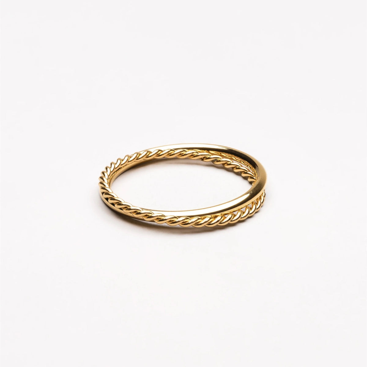 Harmony Double Ring Lyre | Elegant Minimalist Jewelry 0