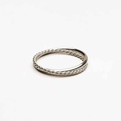 Harmony Double Ring Lyre | Elegant Minimalist Jewelry 4