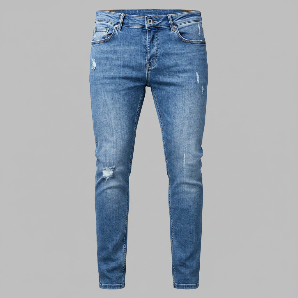 Jean Slim Déchiré Liam | Jean Coupe Ajustée Homme