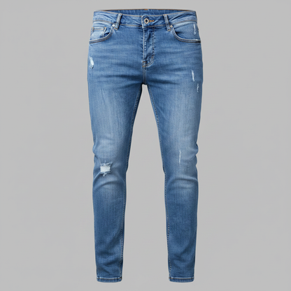 Jean Slim Déchiré Liam | Jean Coupe Ajustée Homme